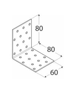 Uholník montážny 80x80x60x2,0mm
