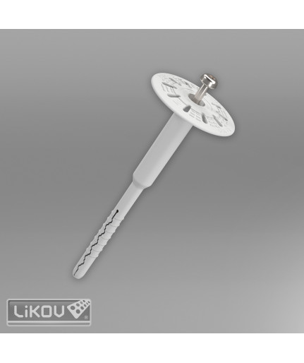 Fasádna hmoždinka ThermoDrive-V2 - s oceľovou skrutkou 08x355