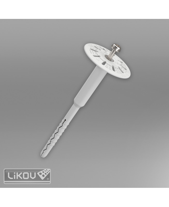 Fasádna hmoždinka ThermoDrive-V2 - s oceľovou skrutkou 08x415