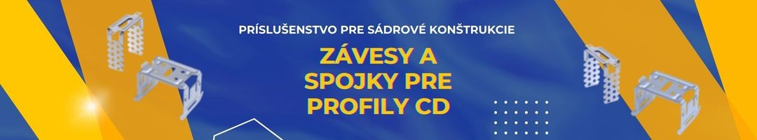 Závesy a spojky pre profily CD